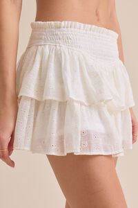 Carrie Tiered Mini Skirt Detail 3 - Altar'd State