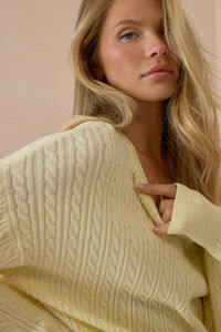 Causey Cable Knit Sweater - Altar'd State