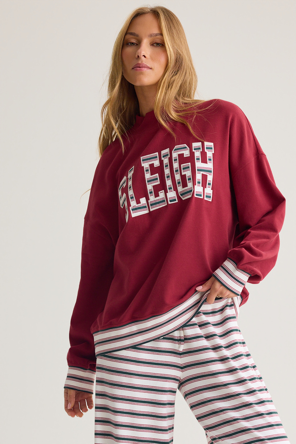 Clarice Lounge Mock Neck Top Detail 2 - Altar'd State