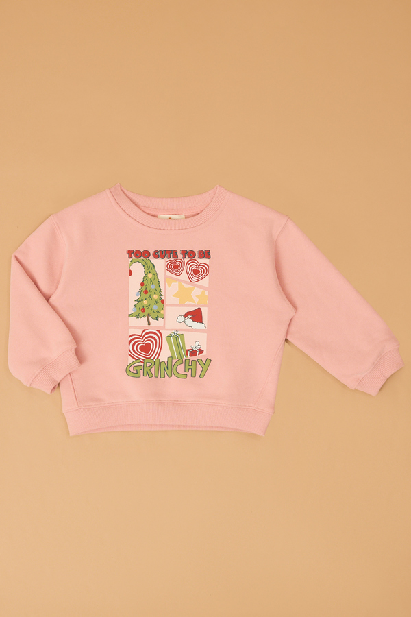 Too Cute To Be Grinchy Pullover - Altar'd State