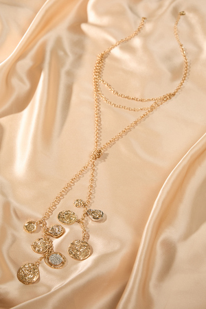 Coin Charm Lariat Necklace - Altar'd State - 