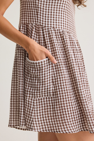 Kylie Gingham Mama Dress - Altar'd State