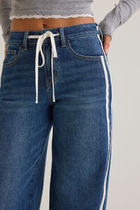 Skylar Side Stripe Jeans Detail 2 - Altar'd State