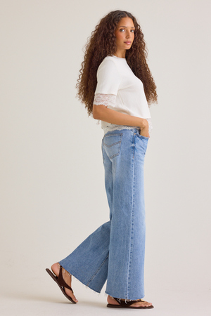Sol Lace Trim Sweater - Altar'd State