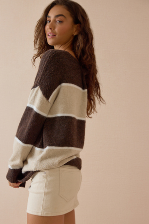 Lauren Striped Sweater - Altar'd State - 