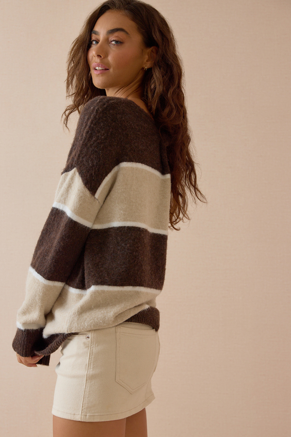 Lauren Striped Sweater Detail 6 - Altar'd State