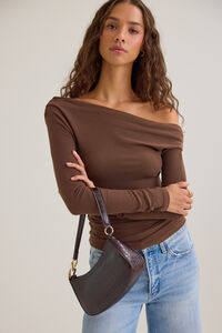Rhea Asymmetrical Fitted Knit Top - Altar'd State