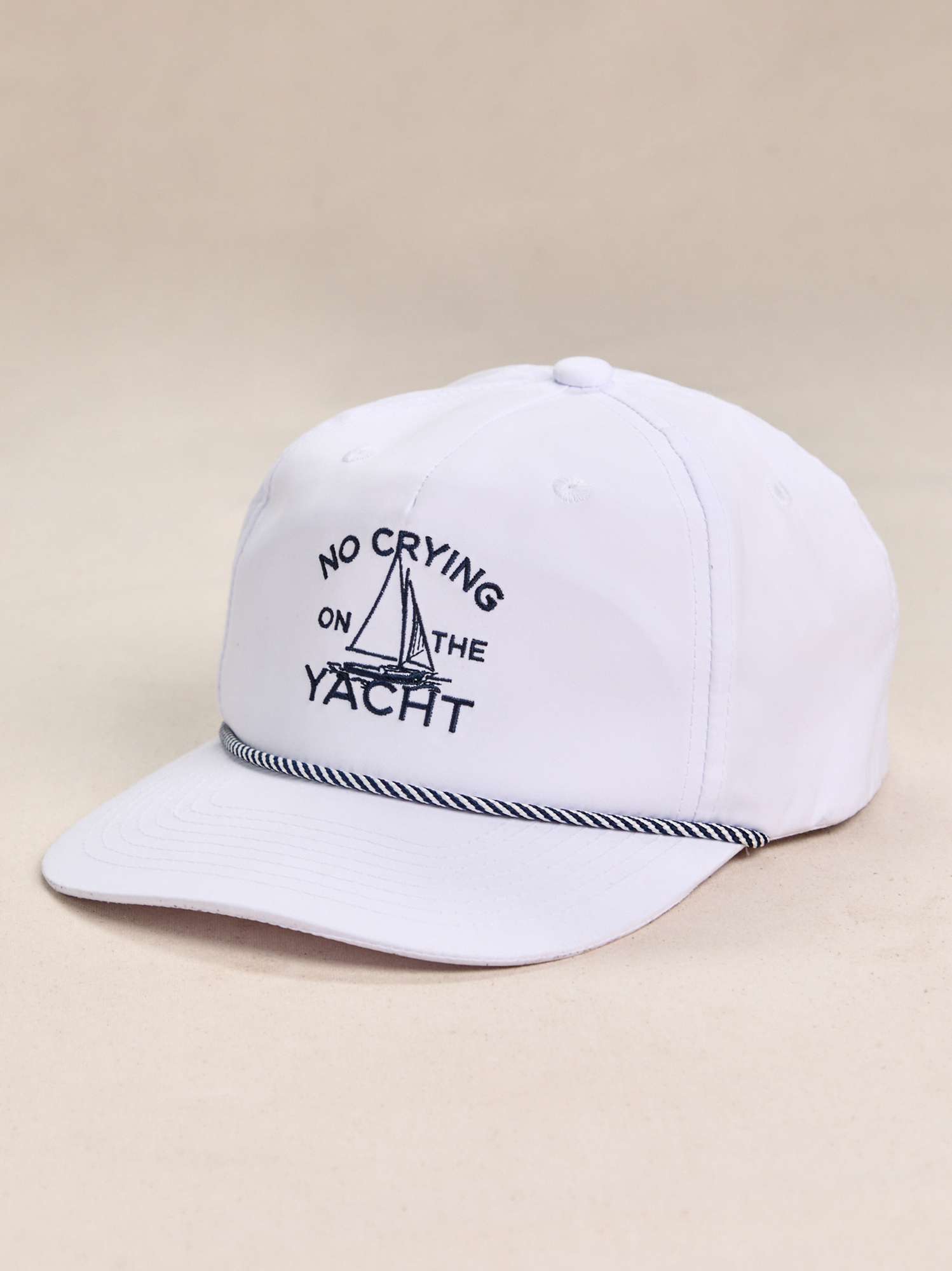 No Crying On The Yacht Hat in White | Altar display picture 2