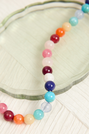 Jess Multicolor Beaded Necklace - Altar'd State - 