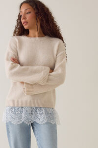 Lawson Lace Sweater Detail 2 - Altar'd State
