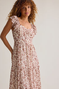 Julie Adeline Floral Ruffle Maxi Dress Detail 2 - Altar'd State