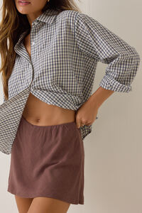 Callie Linen Skort Detail 3 - Altar'd State