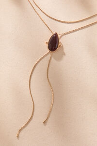 Lariat Teardrop Necklace Detail 2 - Altar'd State