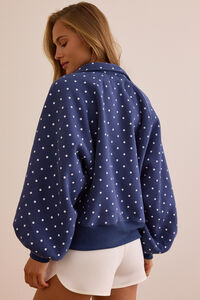 Fast Track Polka Dot Pullover Detail 5 - Altar'd State