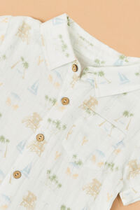 Vacay Beach Icon Button Up Detail 3 - Altar'd State