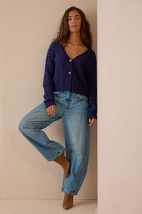 Ottiline Pointelle Button Up Cardigan - Altar'd State