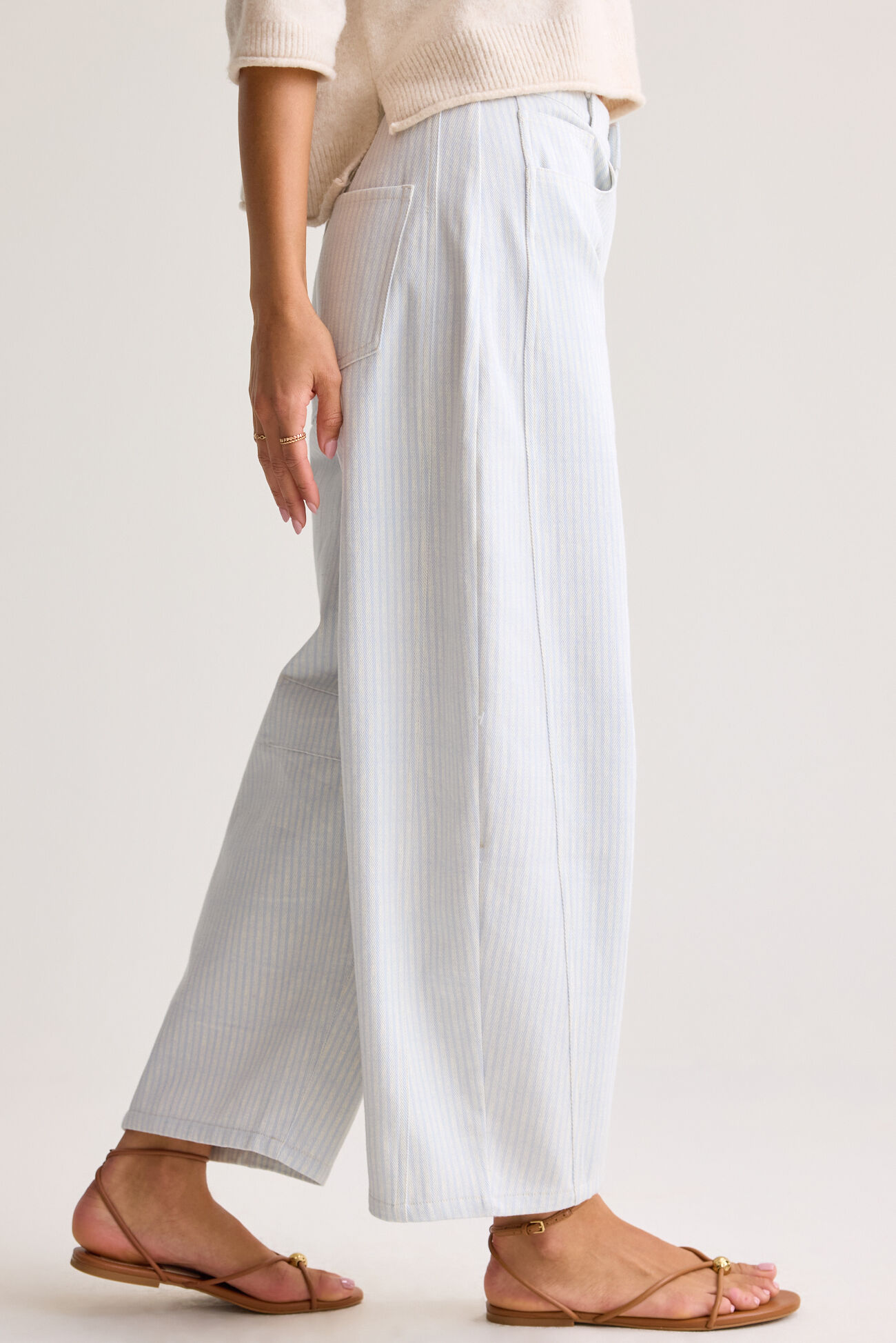Maren Striped Barrel Pant