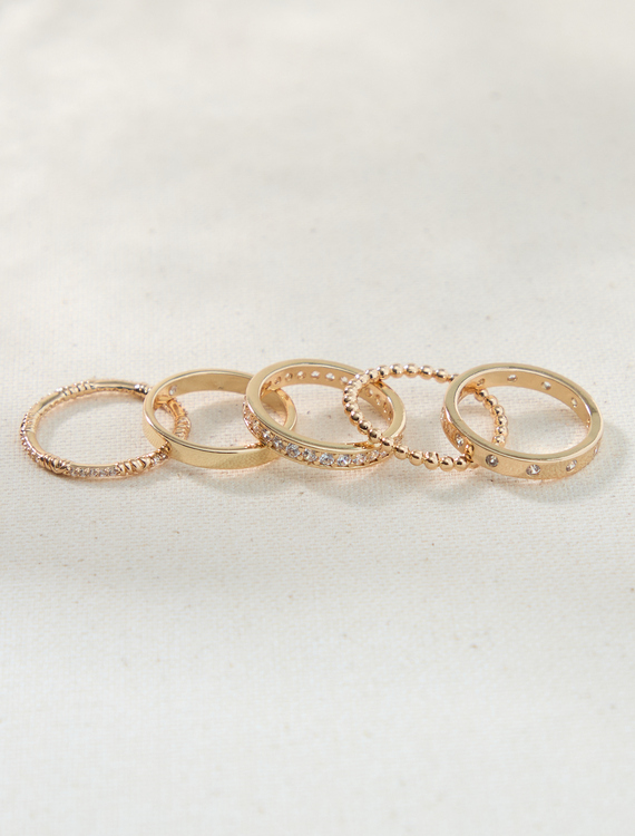 Crystal Ring Set Detail 2 - Altar'd State