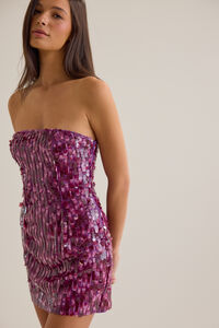 Madi Sequin Mini Dress Detail 2 - Altar'd State