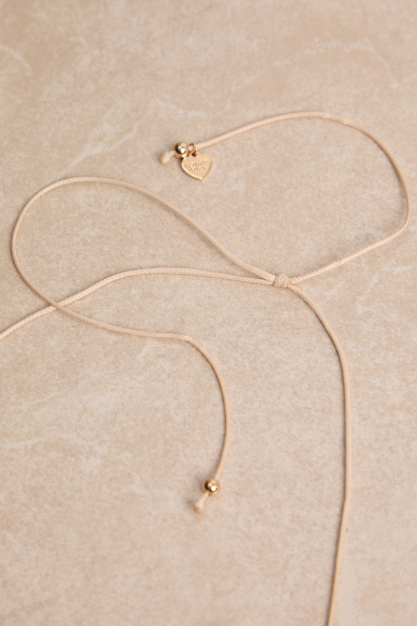 Blythe Long Wooden and Gold Statement Necklace Detail 3 - Altar'd State