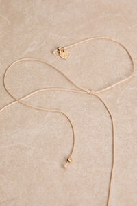 Blythe Long Wooden and Gold Statement Necklace Detail 3 - Altar'd State