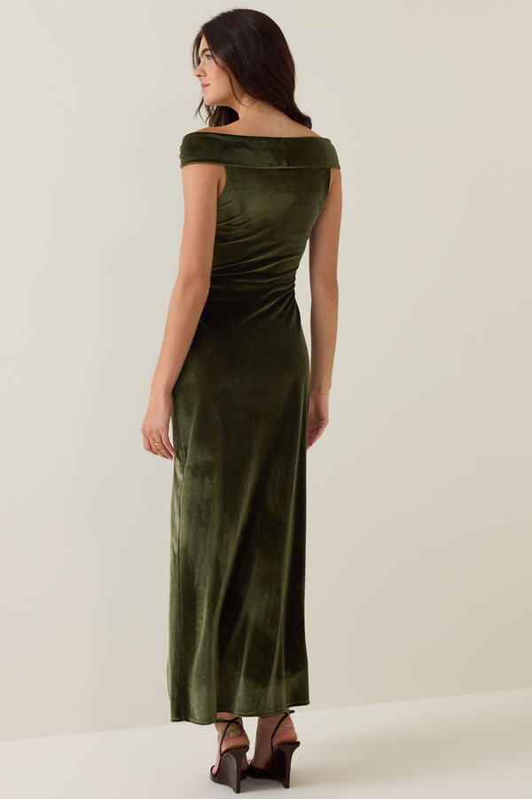 Milana Velvet Maxi Dress Detail 4 - Altar'd State