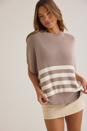 Xena Long Strip Sweater - Altar'd State