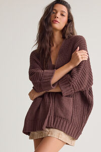 Olivia Chenille Open Front Cardigan - Altar'd State