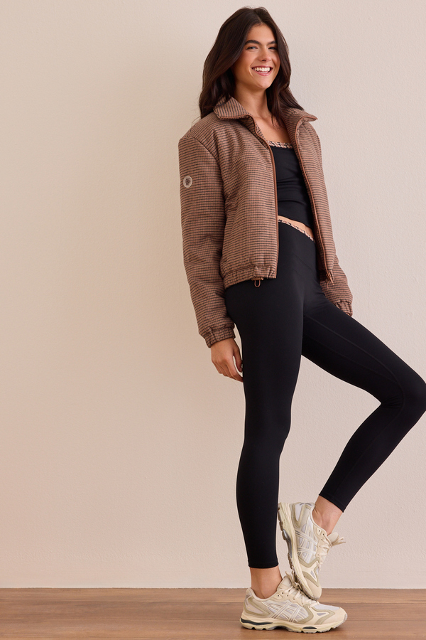 Breeze Herringbone Puffer Jacket Detail 3 - Altar'd State