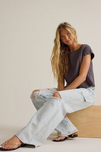 Miranda Distressed Jeans Detail 2 - Altar'd State