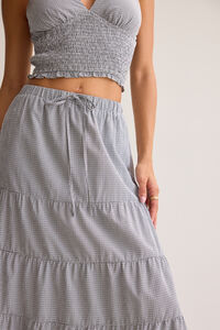 Betty Gingham Maxi Skirt Detail 2 - Altar'd State