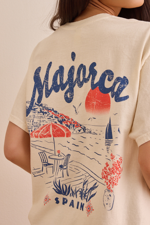 Majorca Oversized Graphic Tee Detail 5 - Altar'd State