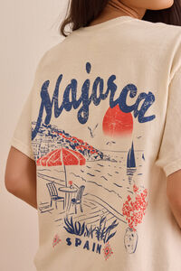 Majorca Oversized Graphic Tee Detail 5 - Altar'd State