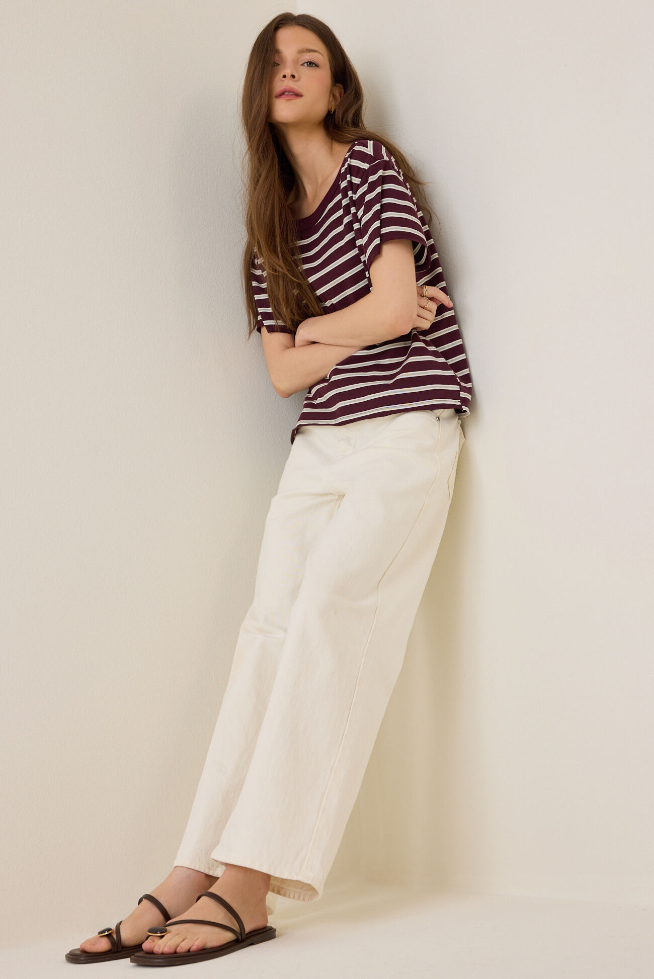 Tammy Stripe Boatneck Tee