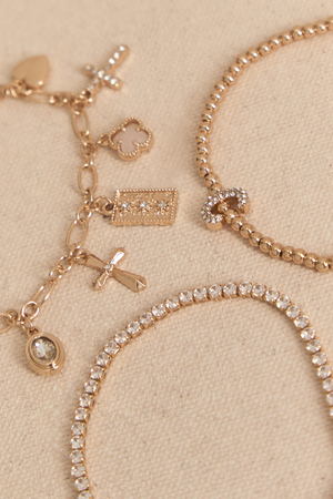 C Charm Bracelet Set - Altar'd State - 