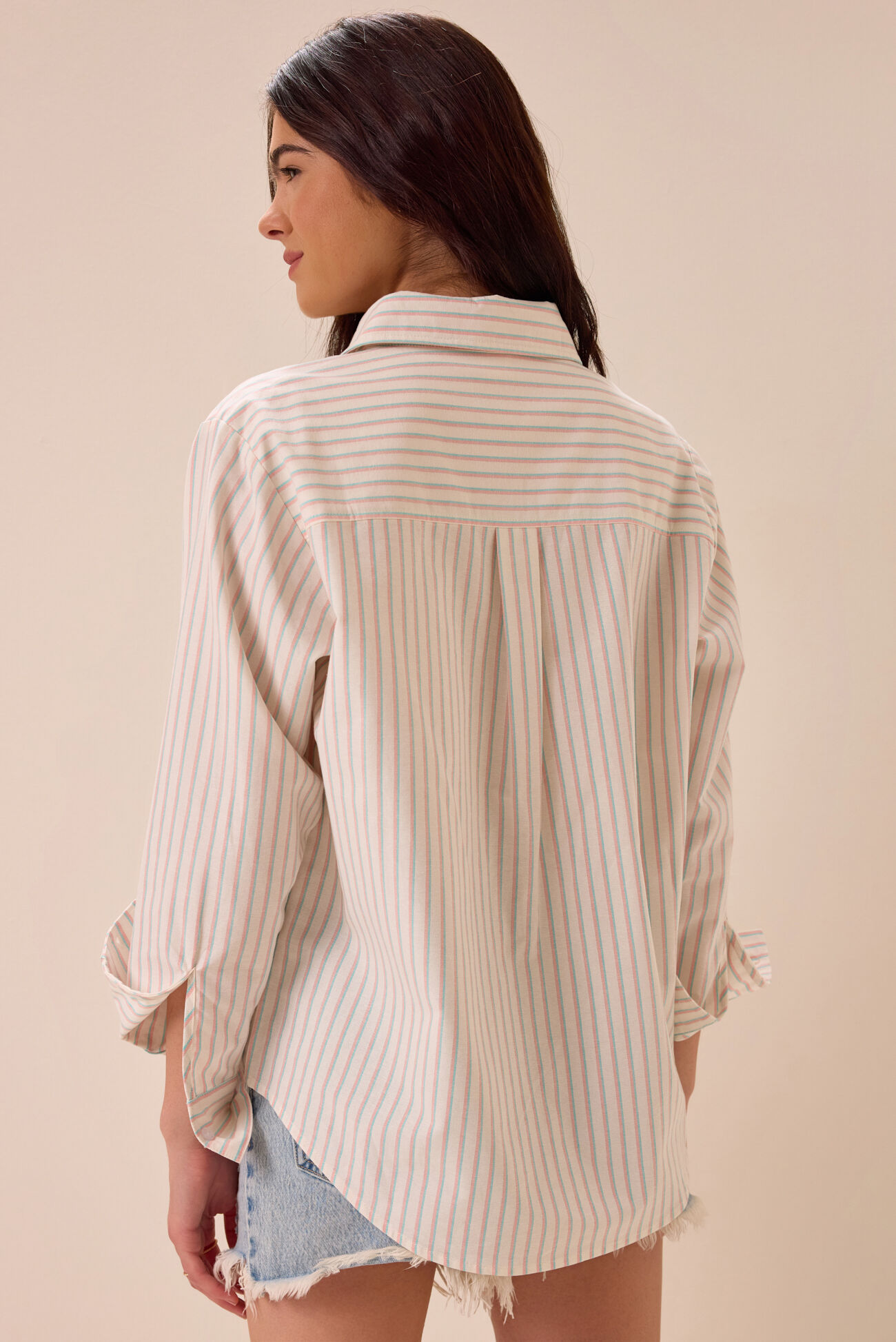 Palmer Stripe Button Up Top