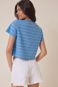 Willa Stripe Crop Tee Detail 3 - Altar'd State