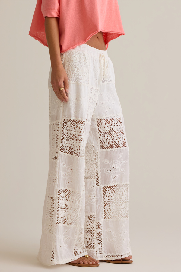 Hibiscus Patchwork Crochet Pant Detail 5 - Altar'd State