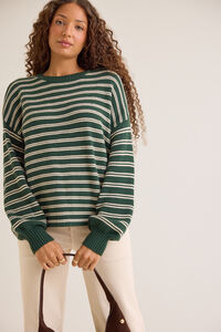 Catt Striped Sweater Detail 2 - Altar'd State