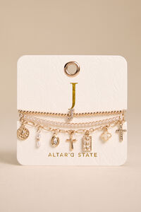 J Charm Bracelet Set - Altar'd State