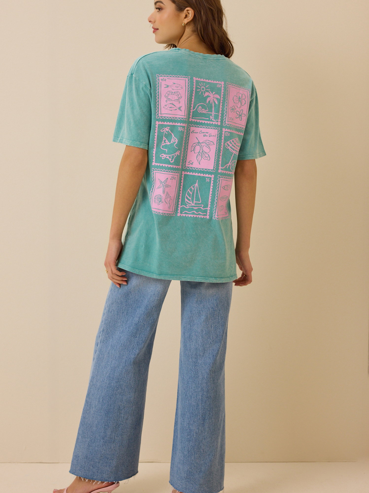 Golden Hour Postcard Graphic Tee in Canton | Altar'd State