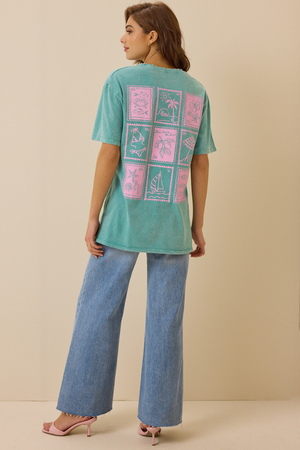 Golden Hour Postcard Graphic Tee in Canton | Altar'd State