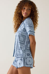 Haley Bandana Lounge Top Detail 5 - Altar'd State
