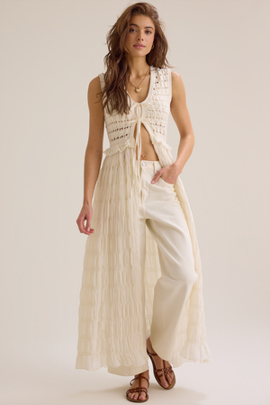 Emmaline Tie Front Kimono - Altar'd State - 