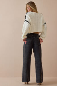 Violetta Whipstitch Pullover Sweater Detail 5 - Altar'd State
