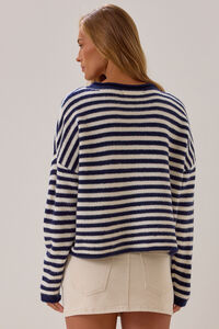 Madeline Striped Cardigan Detail 5 - Altar'd State