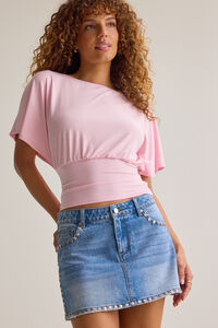 Mina Boatneck Fitted Top Detail 2 - Altar'd State