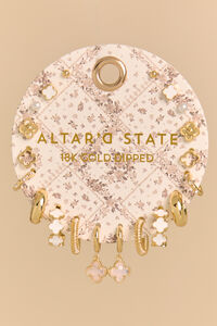 18K Clover & Bloom Earring Pack - Altar'd State