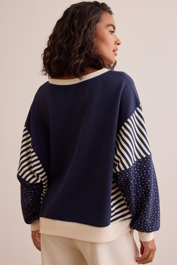 Contrast Patchwork Long Sleeve Detail 5 - Altar'd State
