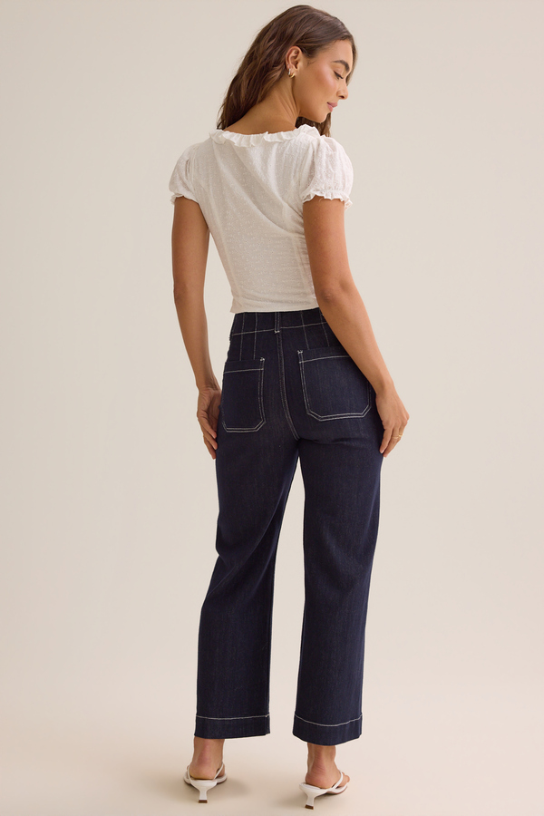 Erin Button Up Top Detail 4 - Altar'd State